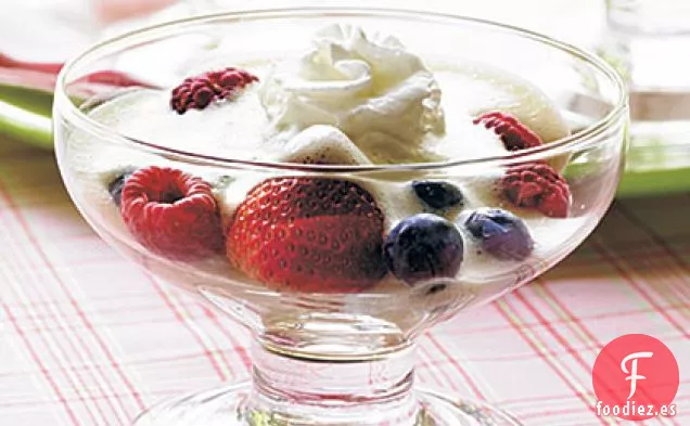 Zabaglione con Bayas Frescas