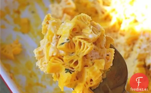 Macarrones de calabaza con queso