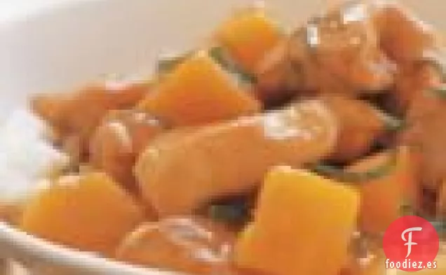 Calabaza Tailandesa y Pollo al Curry