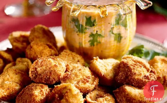 Tapas de Tortellini con Salsa picante Ranch