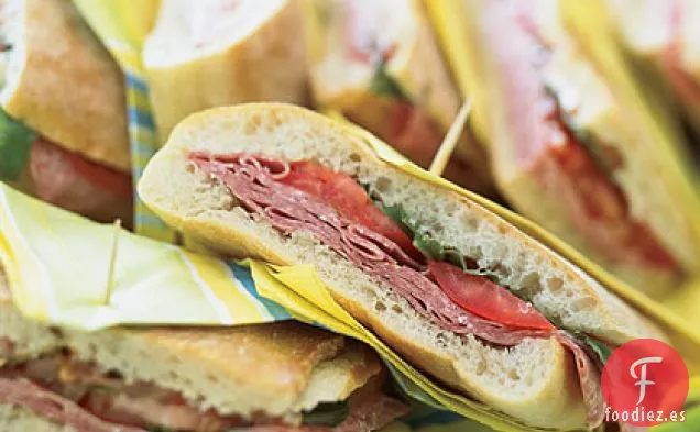Sándwiches Mediterráneos Prensados