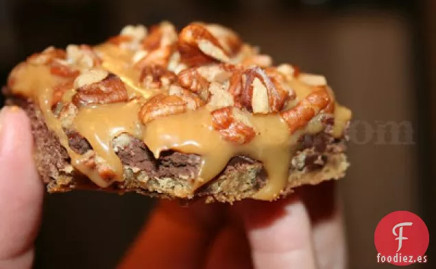 Barras de Caramelo con Chispas de Chocolate y Chocolate