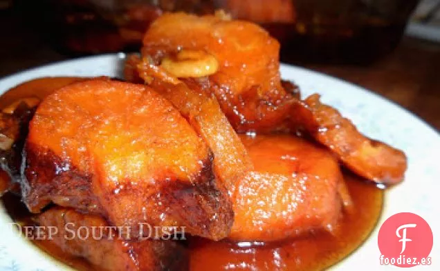Batatas Glaseadas Bourbon