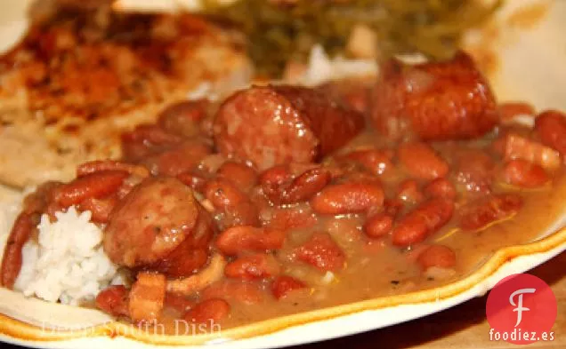 Frijoles Rojos y Arroz Sureños Caseros