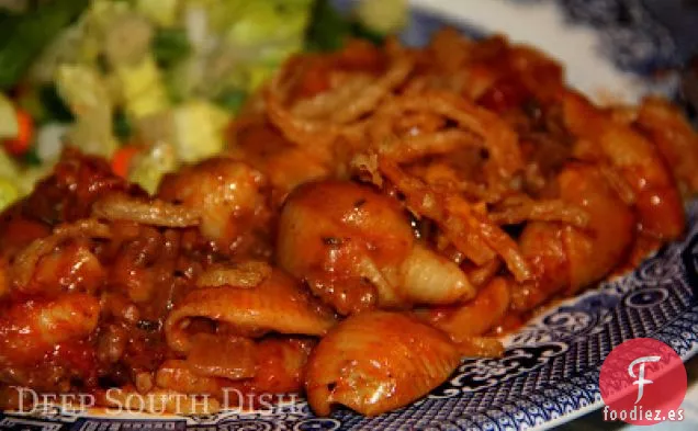 Cazuela Crujiente de Carne de Res y Cebolla