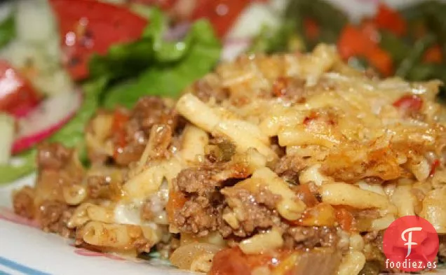 Macarrones de Carne Molida con Queso