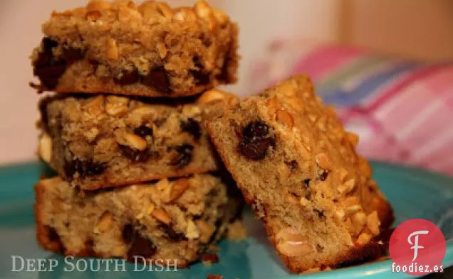 Barras de Mantequilla de Maní y Chocolate