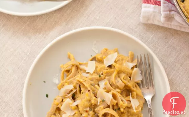 Fettuccine de Calabaza Alfredo