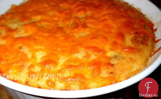 Sémola de Queso al Ajo al Horno con Salchicha