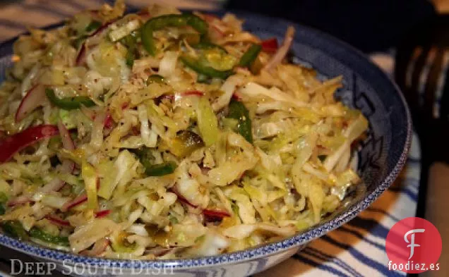 Ensalada de Col con Vinagre de Hielo y Fuego