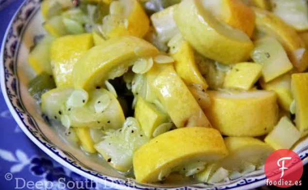 Calabaza Sofocada de Verano y Cebollas