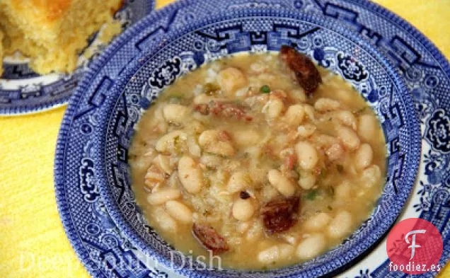 Frijoles Blancos Cajún con Arroz