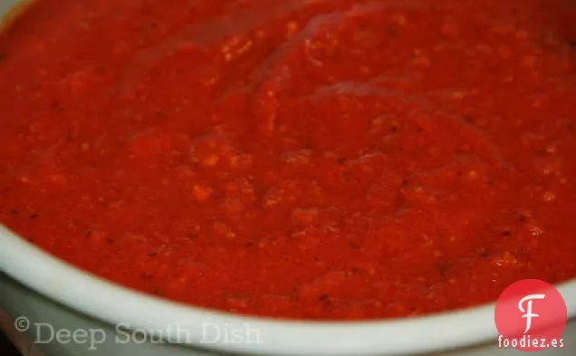 Salsa de Carne de Espagueti de Tomate Fresco Casero