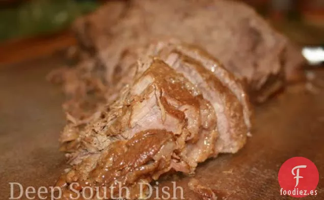 Carne de Res Asada al Horno con Salsa de Champiñones