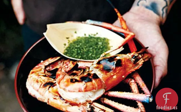 Camarones Grandes en Salmuera Rápida a La Parrilla