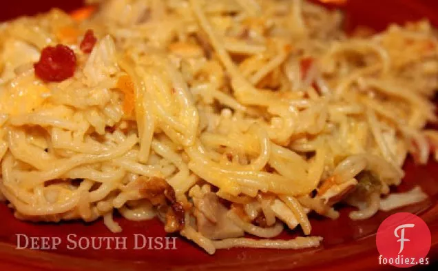 Cazuela de Pollo y Espaguetis