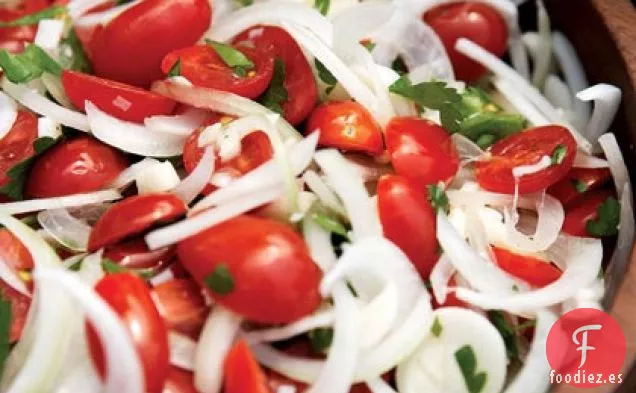 Ensalada de Tomate, Cebolla Dulce y Perejil