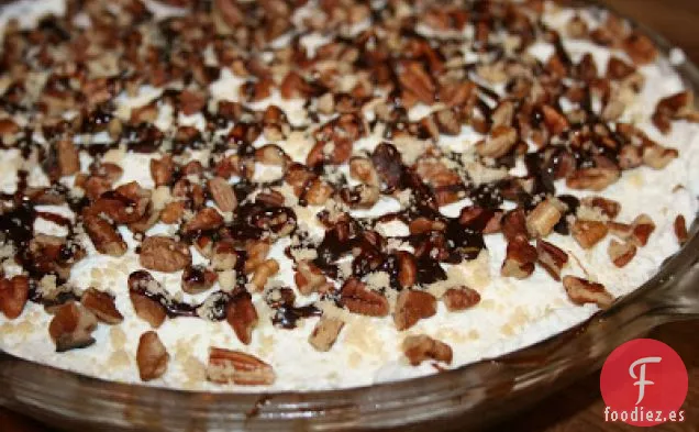 Pastel de Plátano con Corteza de Galletas de Mantequilla