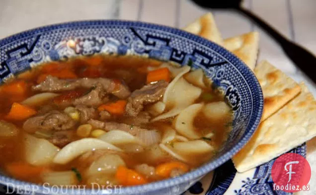 Sopa de Ternera con Verduras del Sur