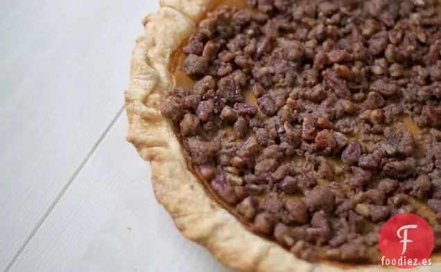 Pastel De Calabaza Con Cobertura De Streusel De Nueces Pecanas
