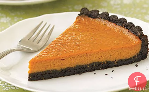 Tarta de Calabaza de Fondo Negro