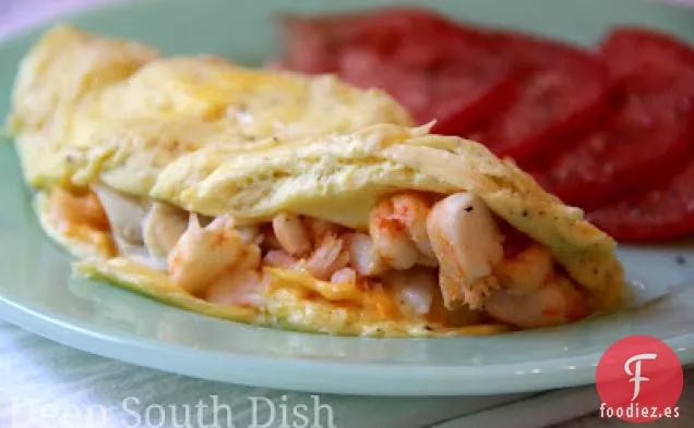 Tortilla de Mariscos con Camarones y Cangrejo