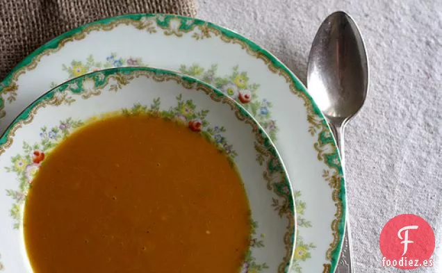 Sopa De Calabaza Asada Y Calabaza