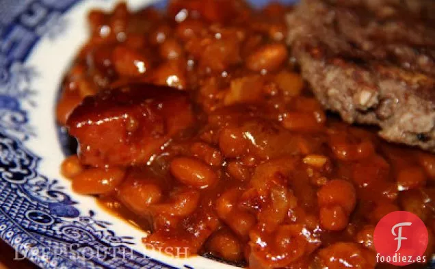 Frijoles Asados a la Barbacoa de Carne Picante Trio