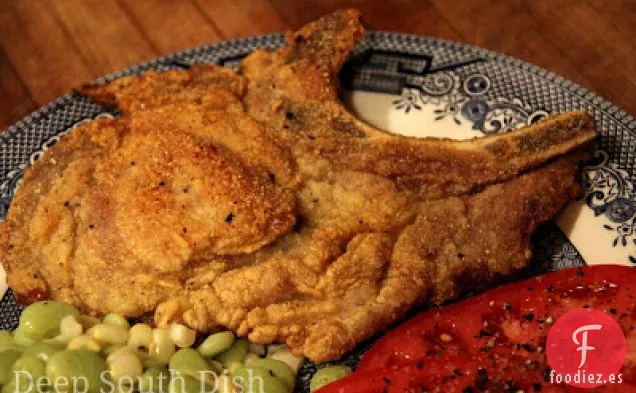 Chuletas de Cerdo Fritas en Sartén