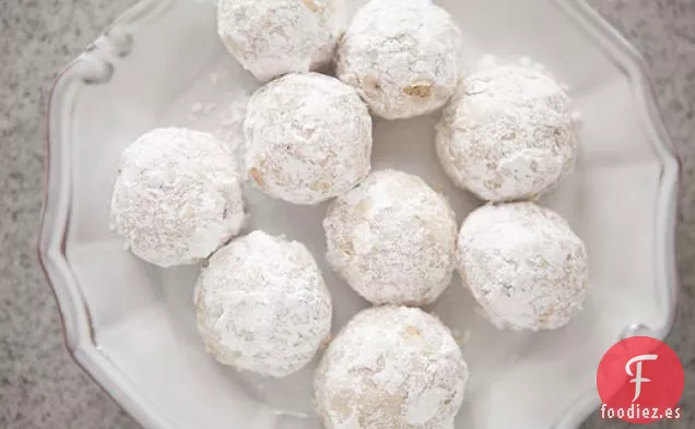 Galletas de Bola de Nieve de Nuez