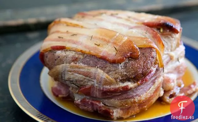 Asado de Cerdo envuelto en tocino