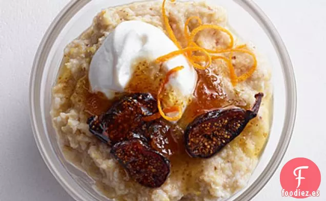 Cremoso de 7 Granos con Queso de Cabra, Yogur e Higos