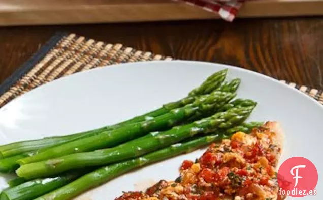 Bacalao al horno en salsa de Tomate y Queso Feta