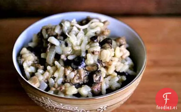 Risotto Italiano de Salchichas y Champiñones