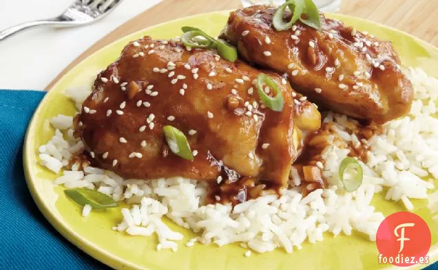 Pollo con Sésamo y Jengibre