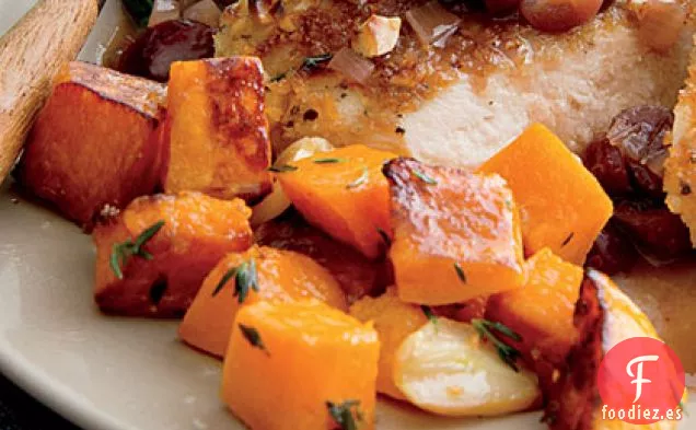 Calabaza Asada con Ajo y Tomillo