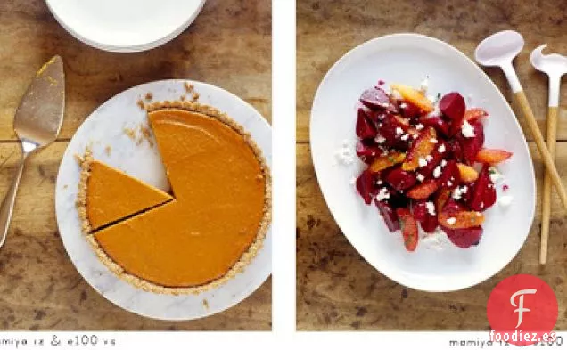 Tarta De Calabaza Con Corteza De Nuez Tostada