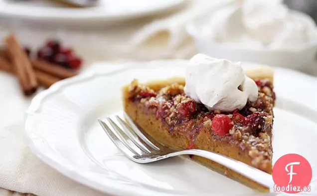 Tarta de Calabaza de Nuez de Arándano Rojo
