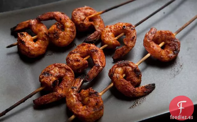 Brochetas de Camarones con Pimentón Ahumado