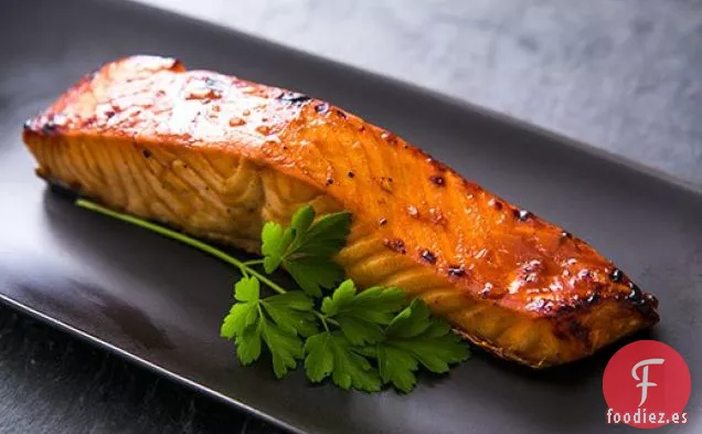 Salmón Al Horno Glaseado Hoisin