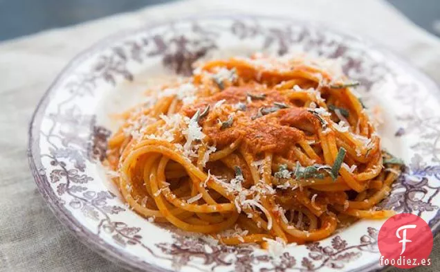 Salsa de Pasta de Pimiento Rojo Asado