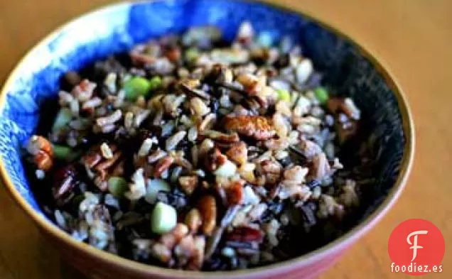 Ensalada de Arroz Salvaje con Arándanos y Nueces