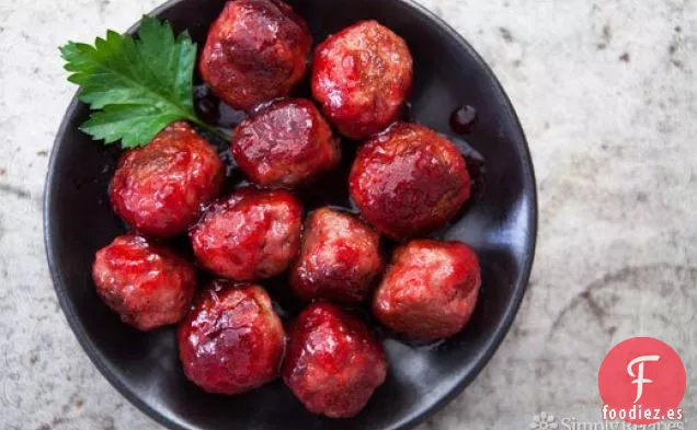 Albóndigas Glaseadas de Arándanos Rojos