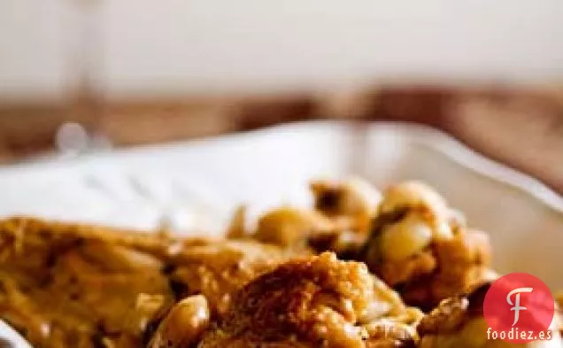 Pollo al Ajo con Salsa de Vino Blanco