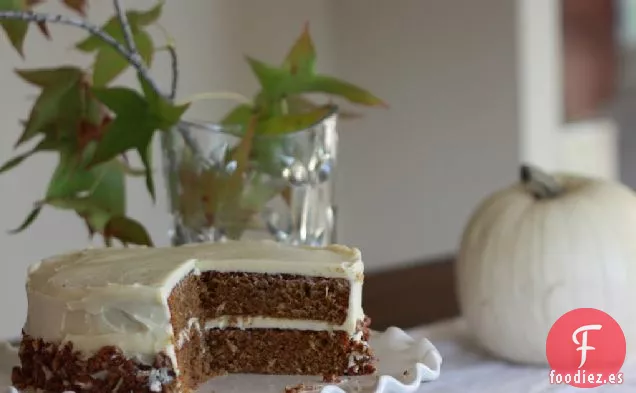Pastel de Calabaza con Glaseado de Queso Crema
