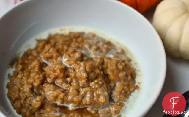 Harina de Avena Cortada en Acero de Calabaza Al Horno