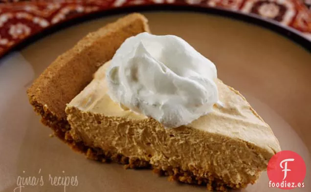Tarta de queso sin hornear con especias de calabaza