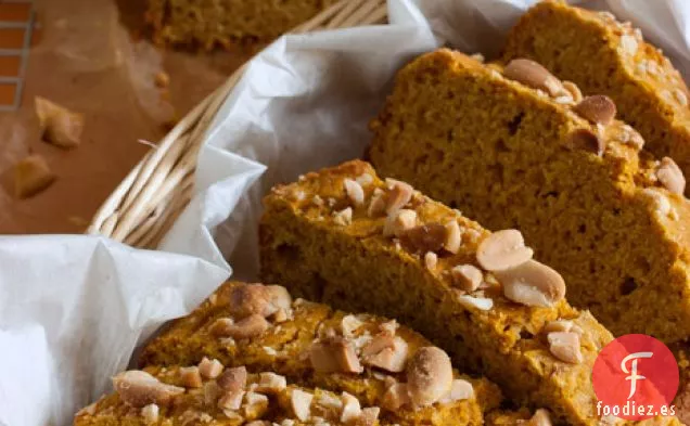 Pastel de Café de Calabaza con Mantequilla de Maní