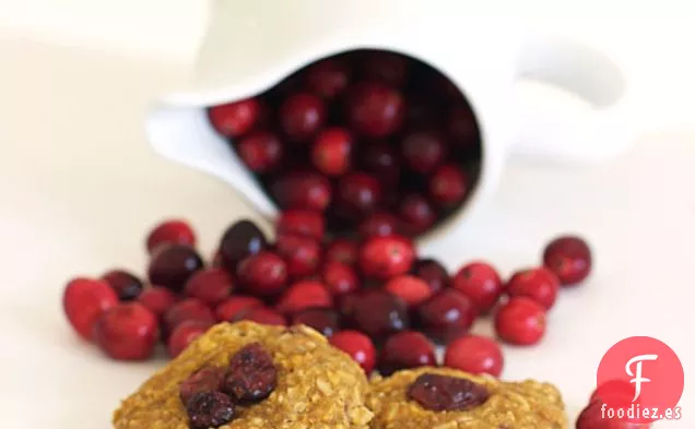 Galletas de Ricota de Calabaza de Arándano Rojo