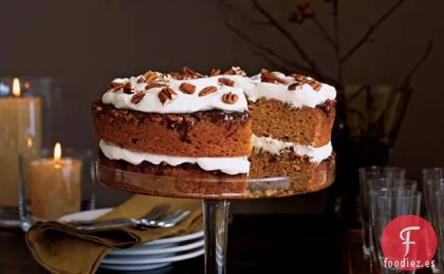 Tarta de Calabaza con Praliné
